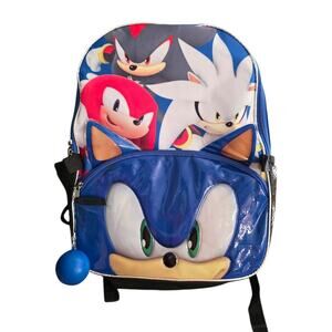 Sega Sonic the Hedgehog 16" Blue Kids Backpack